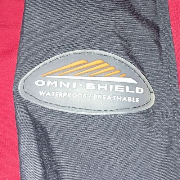 COLUMBIA: Red/Grey Winter Jacket Omni-Shield Waterproof, Woman Size S - Picture 6 of 7